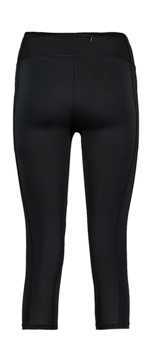  Women's Fashion Fit 3/4 length Legging in Farbe Black