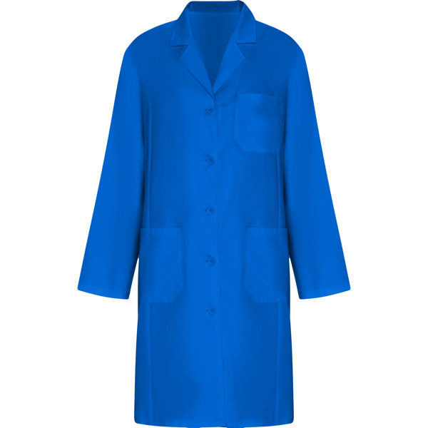 Laborkittel Vaccine Woman  in Farbe Royal Blue