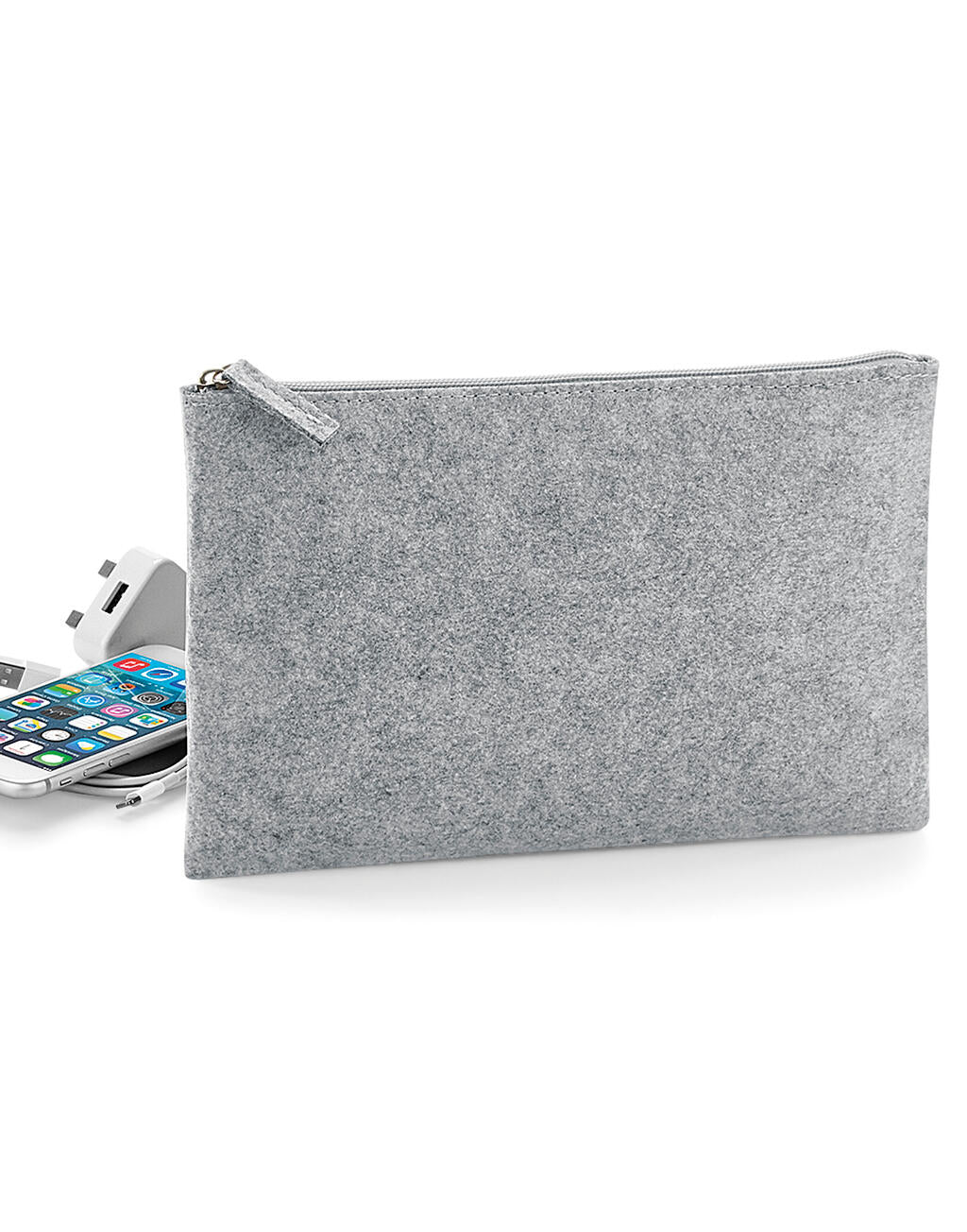  Felt Accessory Pouch in Farbe Charcoal Melange