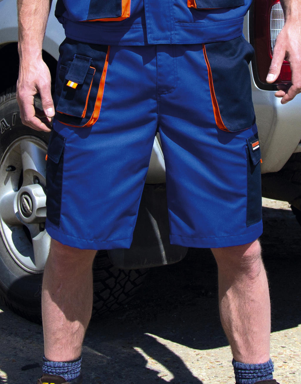  LITE Short in Farbe Grey/Black/Orange