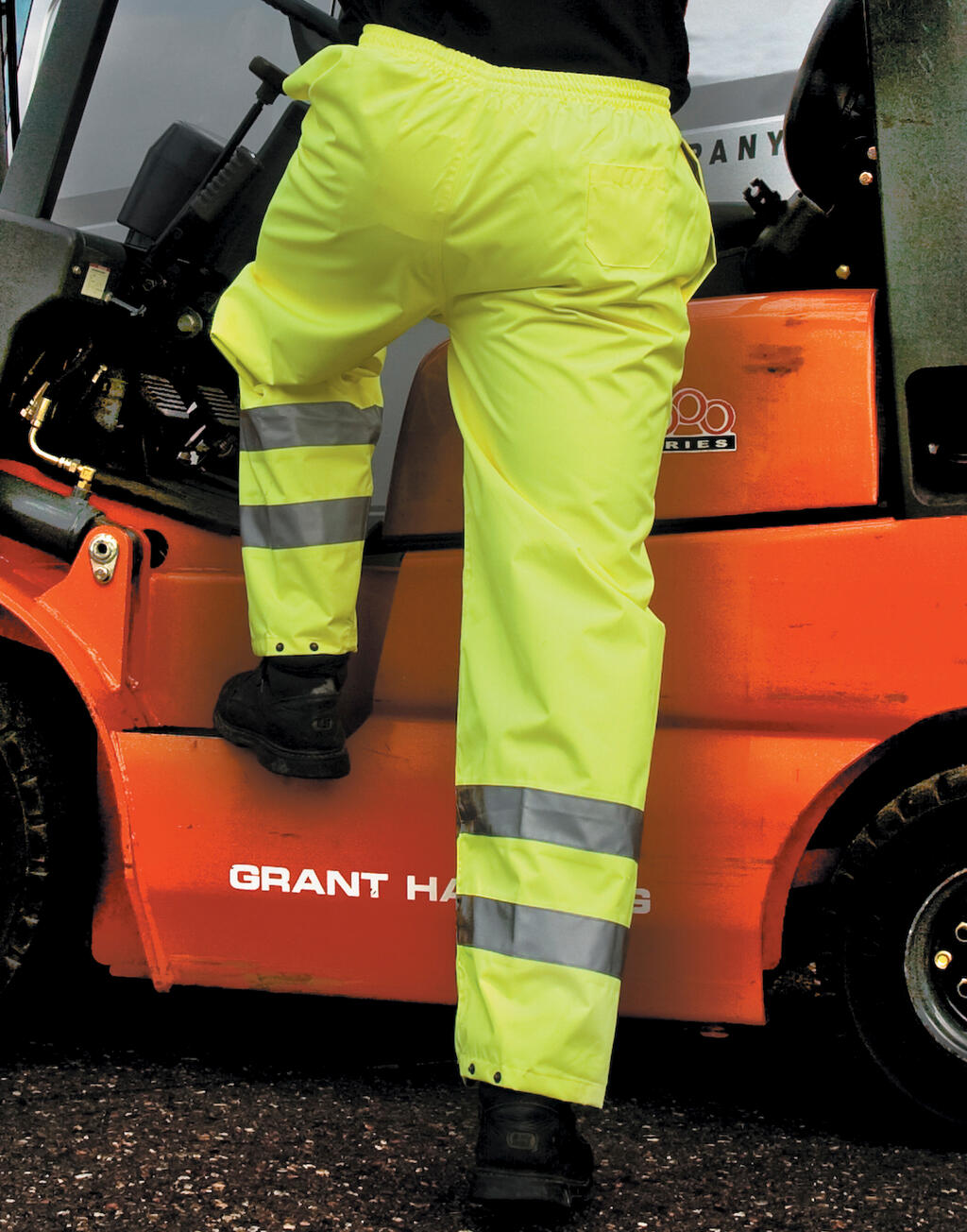  High Profile Rain Trousers in Farbe Fluorescent Orange