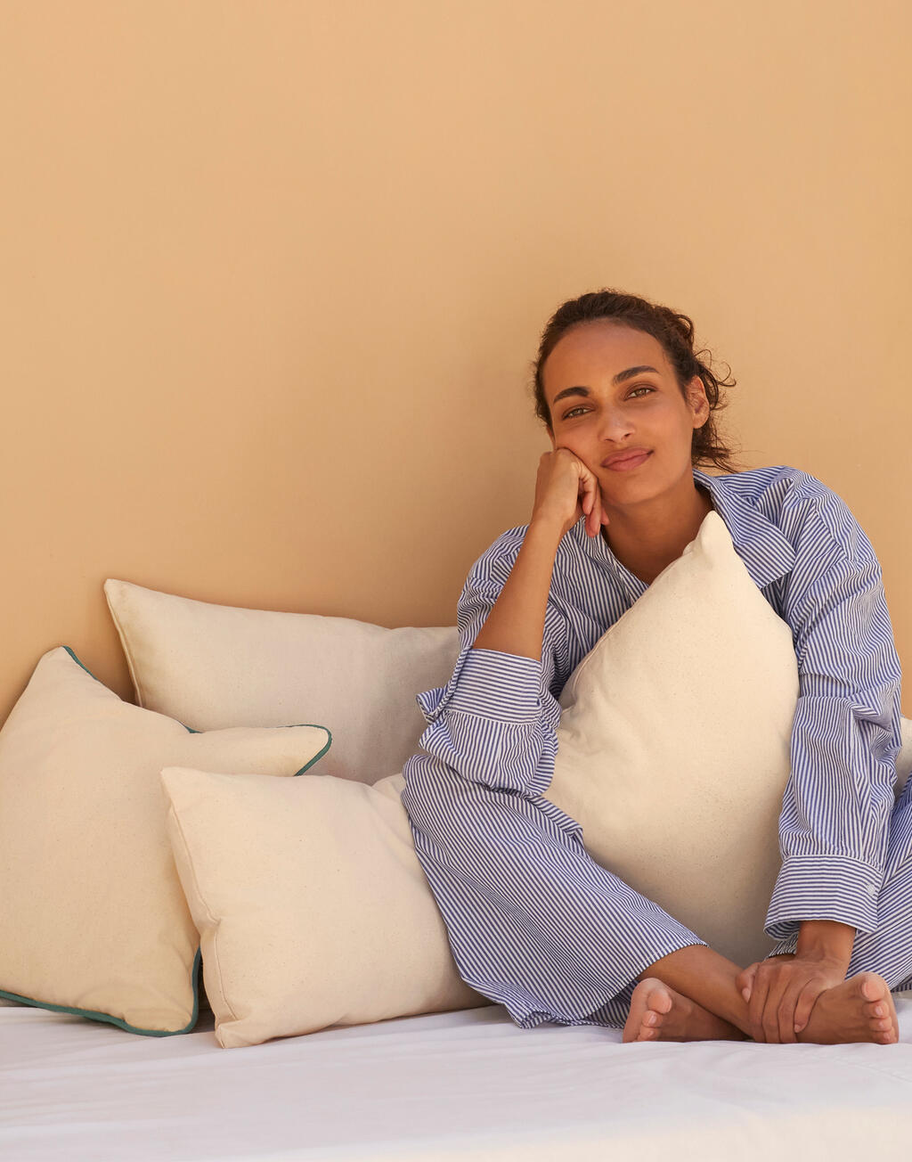 Fairtrade Cotton Piped Cushion Cover - ShirtStore