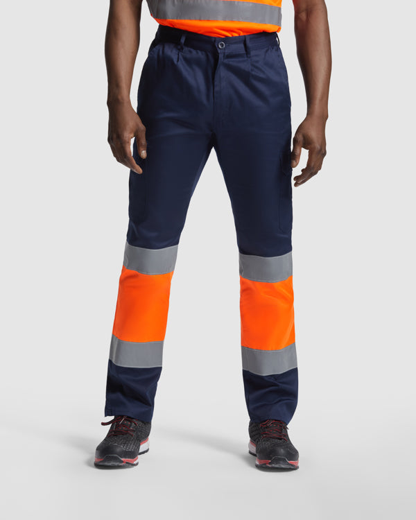 Hochsichtbare Sommerhosen Naos  in Farbe Lead/Fluor Yellow