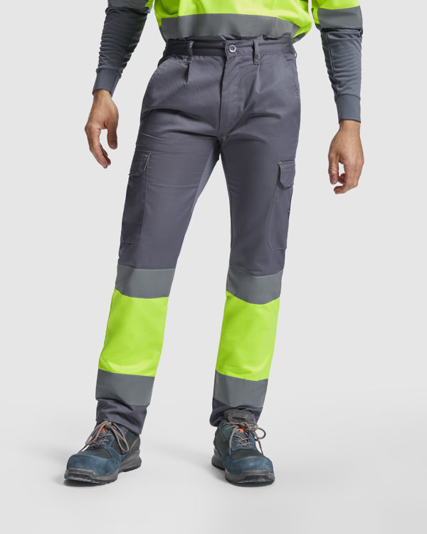 Hochsichtbare Winterhosen Soan  in Farbe Lead/Fluor Yellow