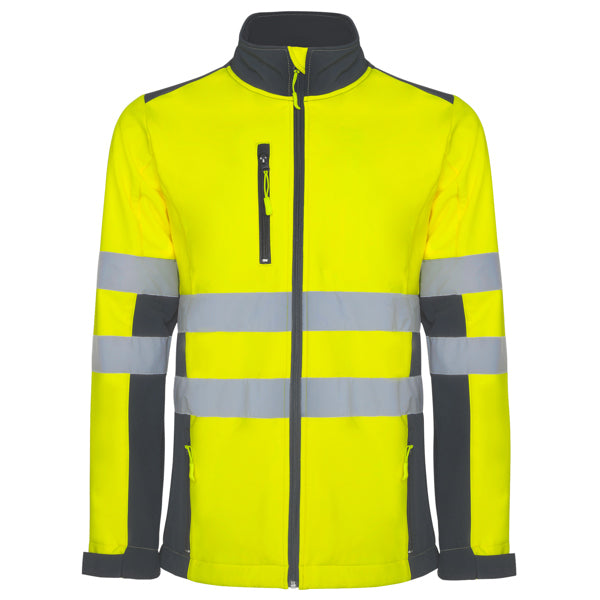 Hochsichbares Softshell Antares  in Farbe Lead/Fluor Yellow