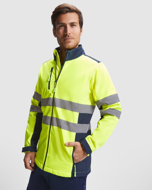Hochsichbares Softshell Antares  in Farbe Lead/Fluor Yellow