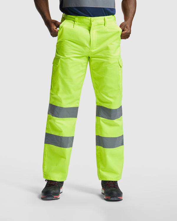 Hochsichtbare Hosen Alfa  in Farbe Fluor Yellow
