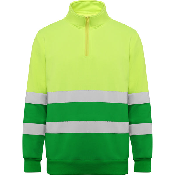 Hochsichtbarer Pullover Spica  in Farbe Garden Green/Fluor Yellow