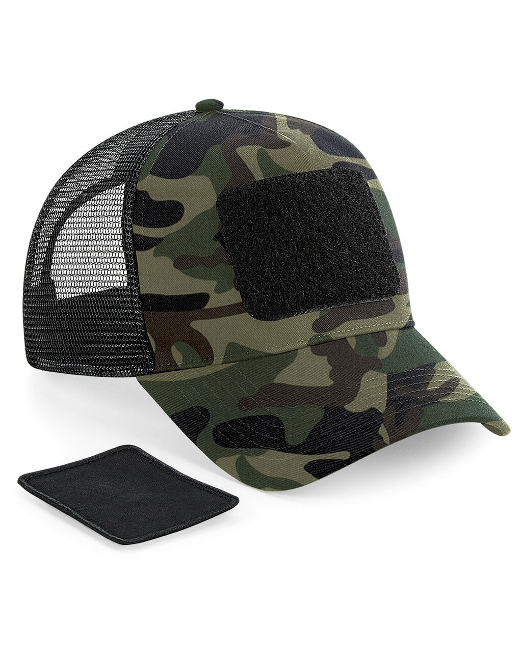  Patch Snapback Trucker in Farbe Black