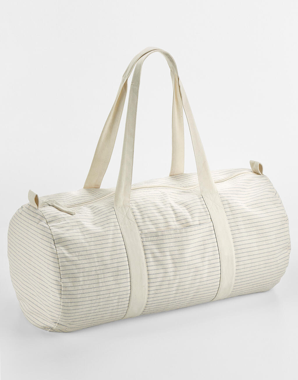 Striped Organic Cotton Barrel Bag - ShirtStore