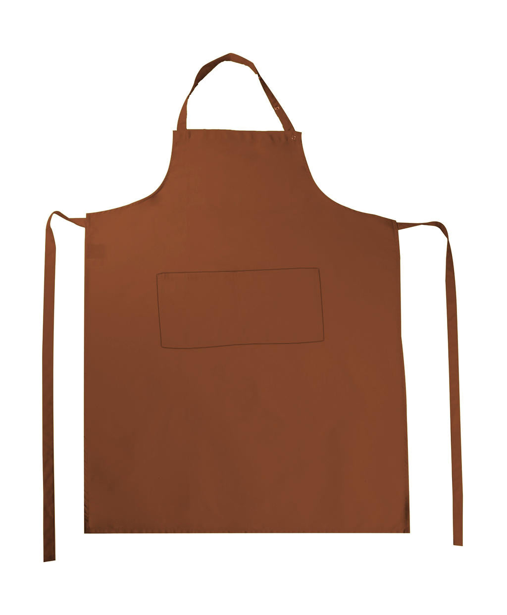  Amsterdam Bib Apron with Pocket in Farbe Burnt Orange