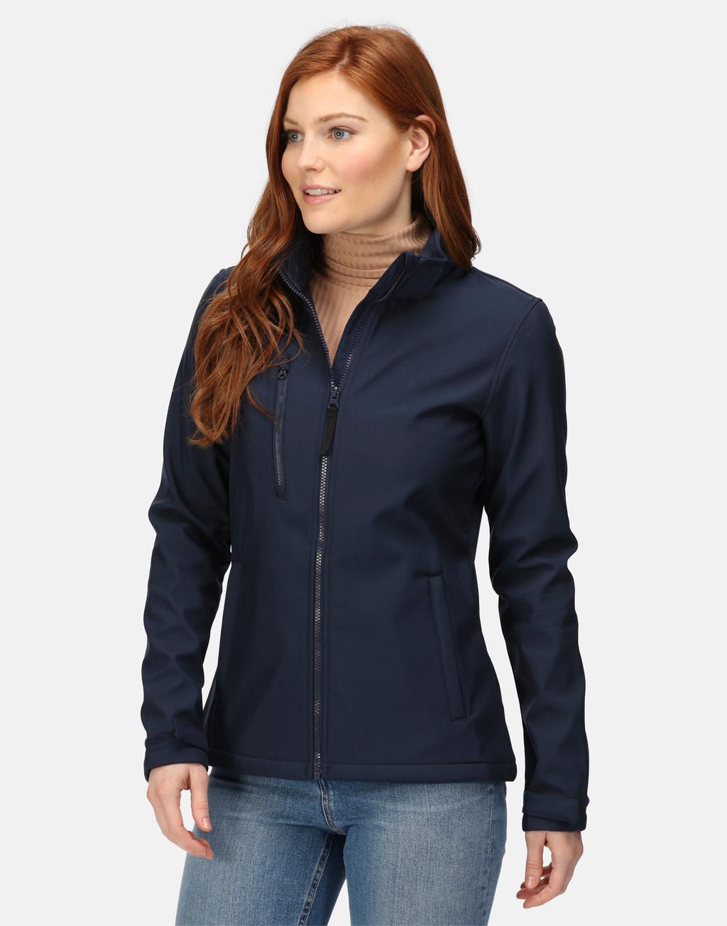 Women's Venturer 3-Layer Hooded Softshell Jacket in Farbe Black