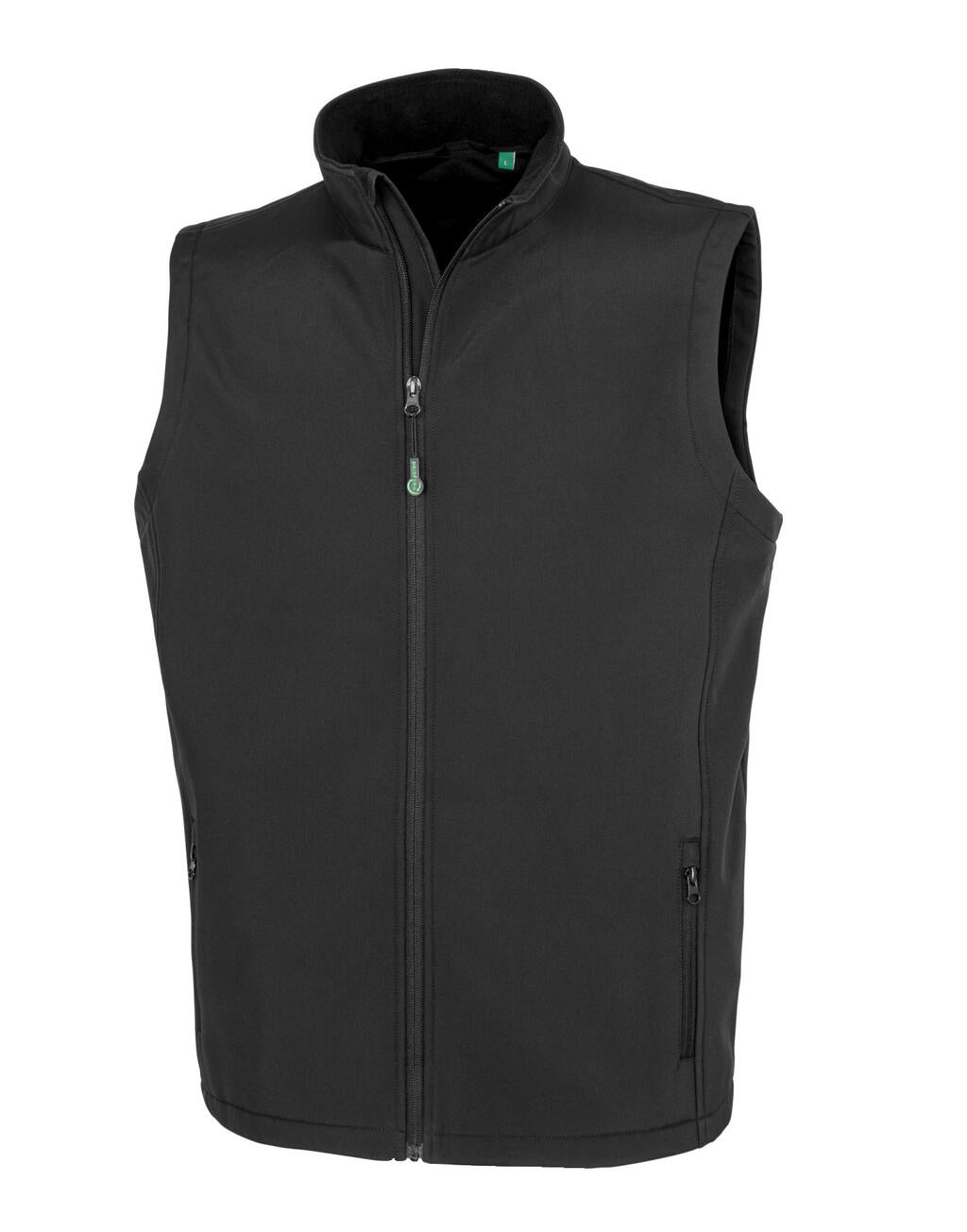  Men's Recycled 2-Layer Printable Softshell B/W in Farbe Black