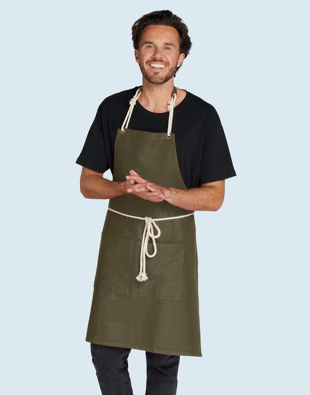 CORSICA - Cord Bib Apron with Pocket - ShirtStore