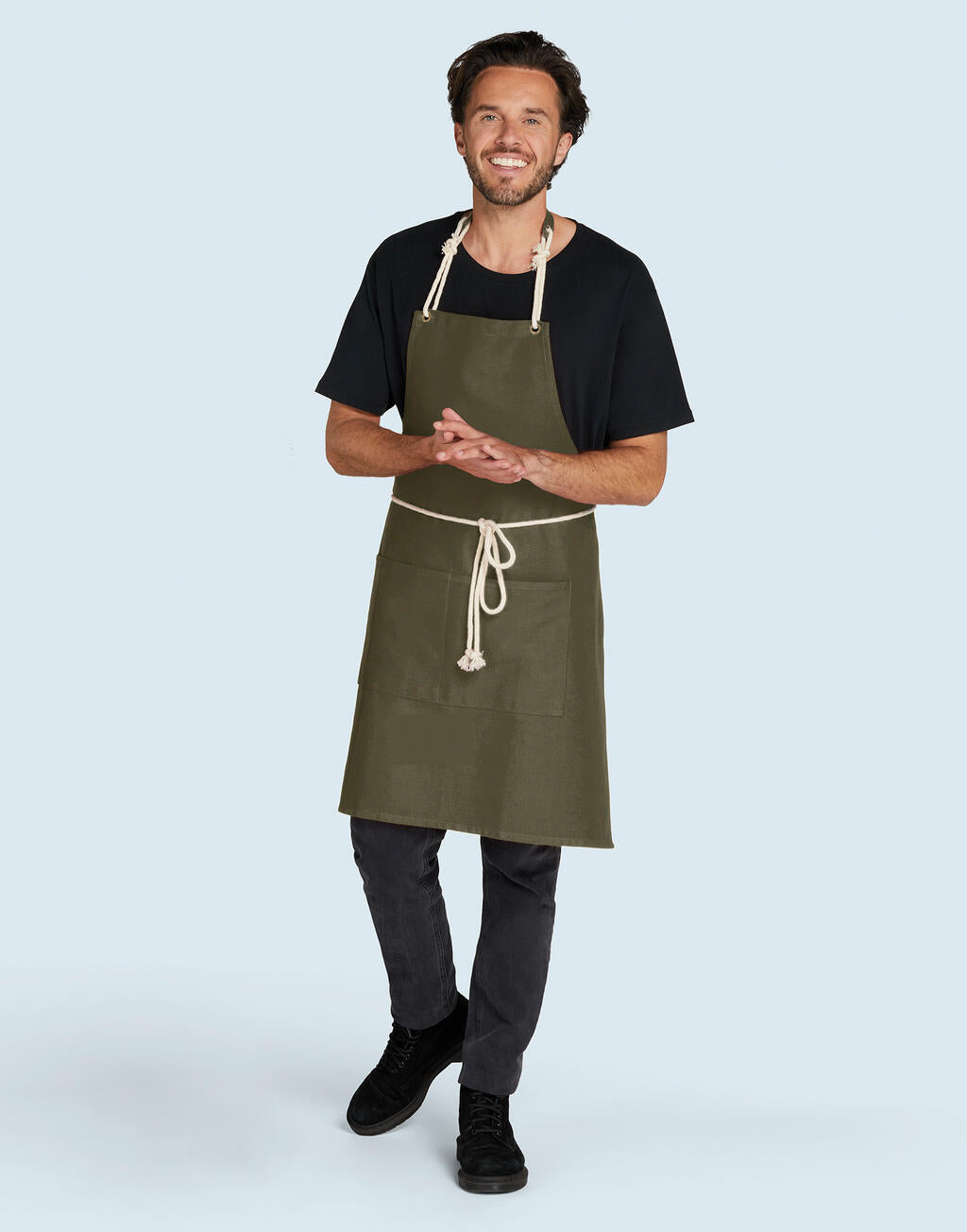 CORSICA - Cord Bib Apron with Pocket - ShirtStore