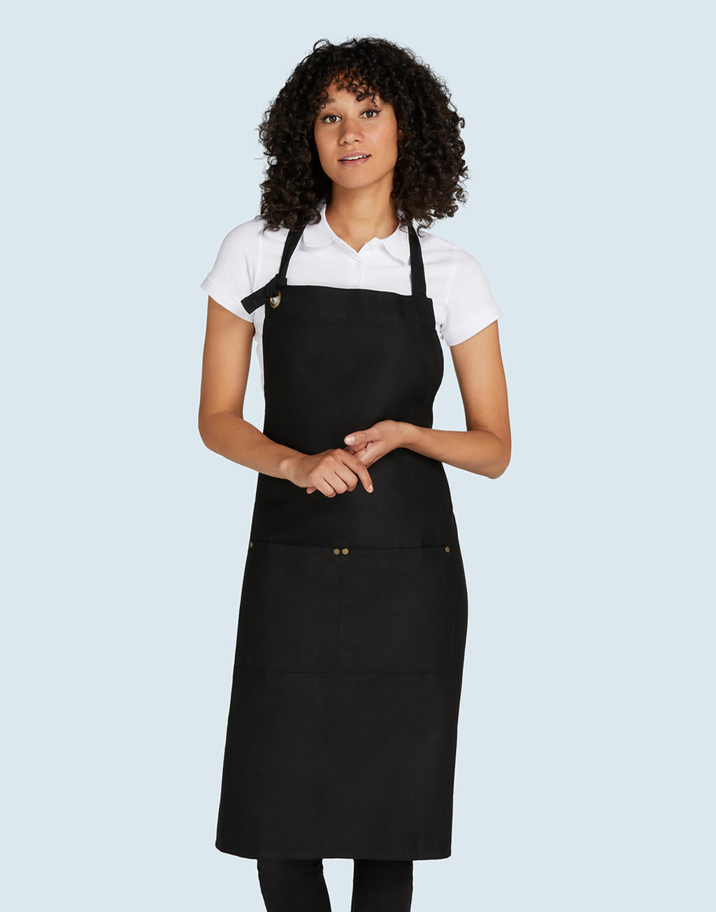 PROVENCE - Eyelet Bib Apron with Pocket - ShirtStore