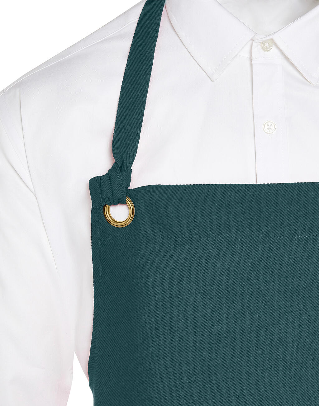 PROVENCE - Eyelet Bib Apron with Pocket - ShirtStore