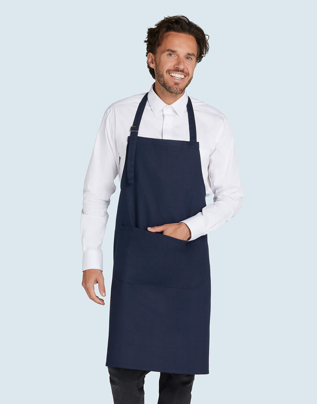 LISBON - Cotton Heavyweight Bib Apron with Pocket - ShirtStore