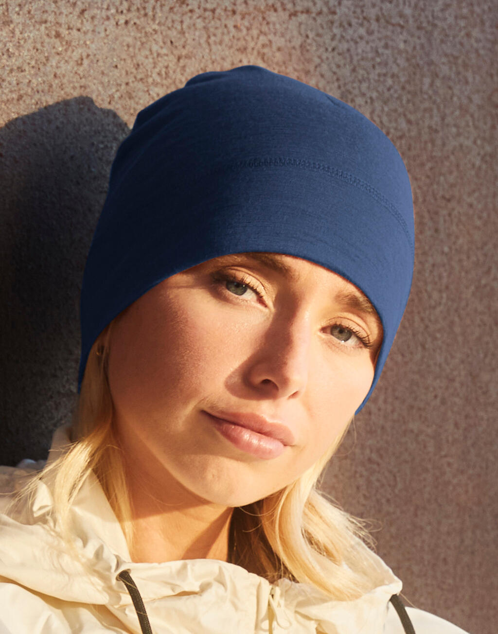  Merino Beanie in Farbe Black