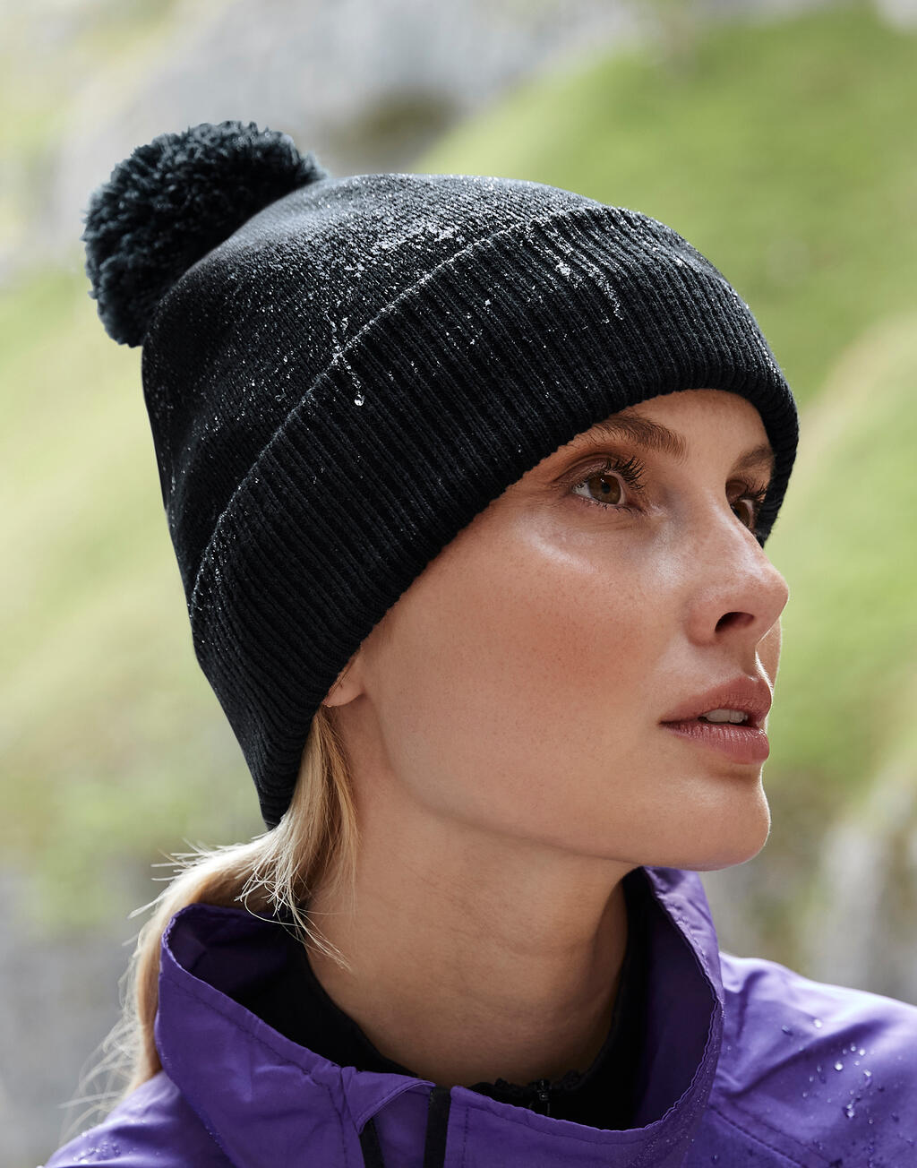  Water Repellent Thermal Snowstar® Beanie in Farbe Black