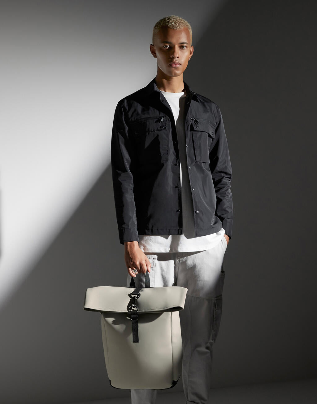 Matte PU Rolltop Backpack - ShirtStore