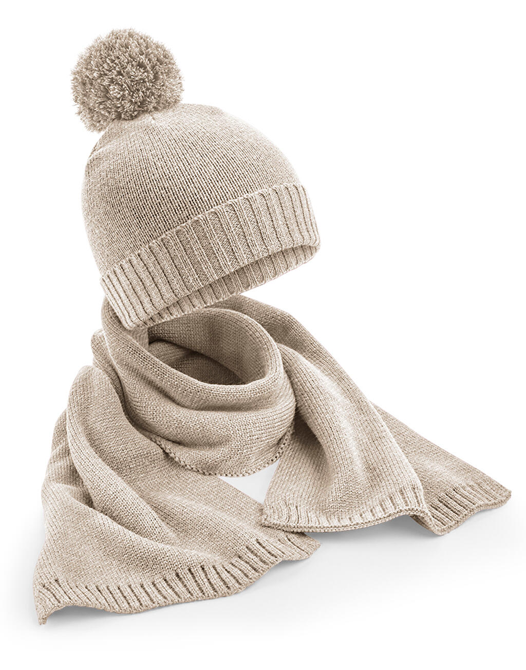 Knitted Scarf and Beanie Gift Set - ShirtStore