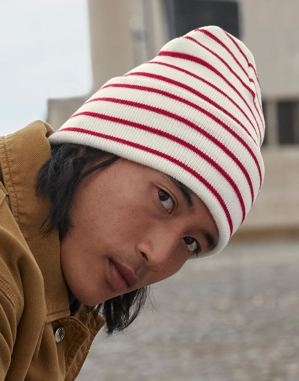 Original Deep Cuffed Striped Beanie - ShirtStore