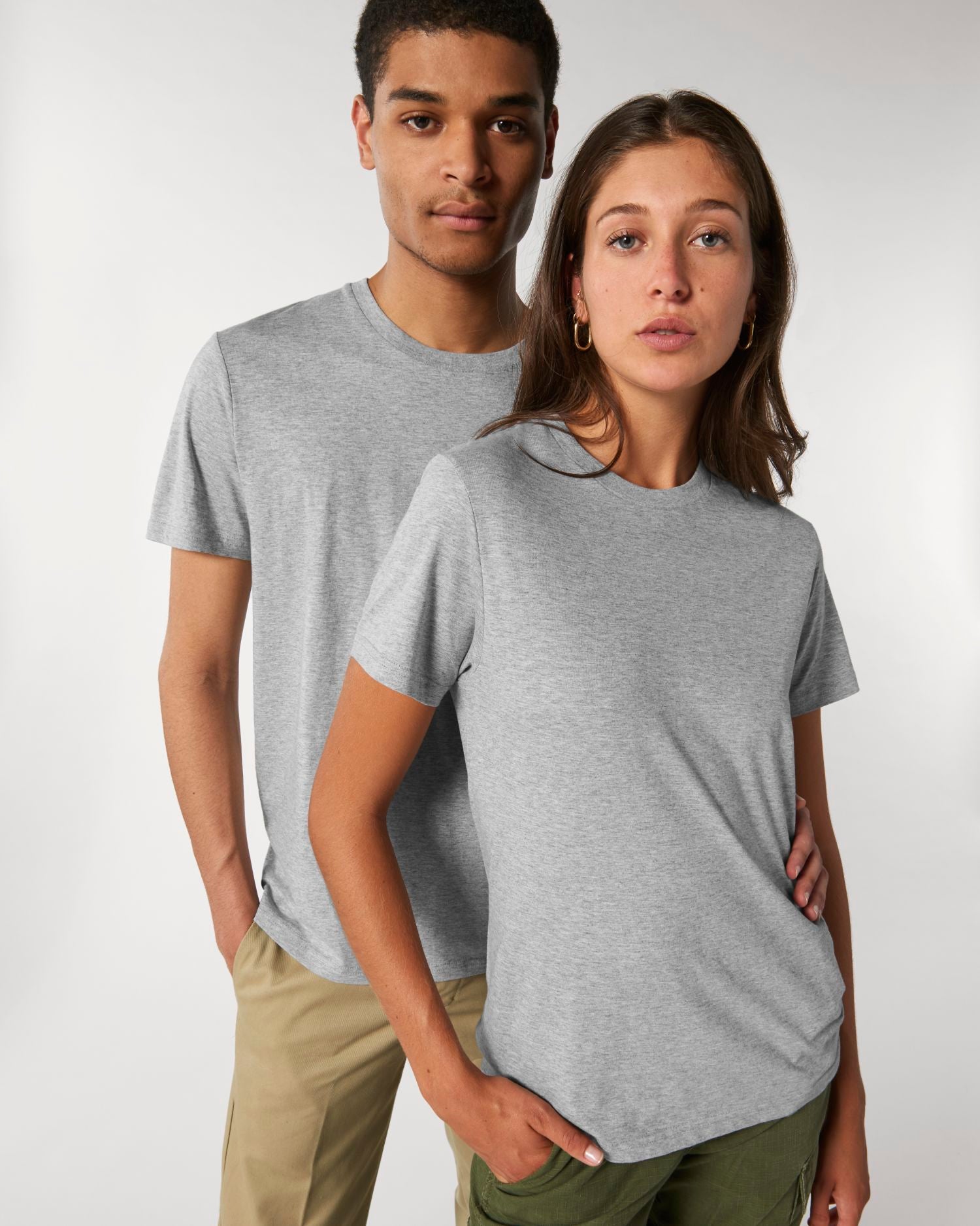 T-Shirt Rocker in Farbe Heather Grey