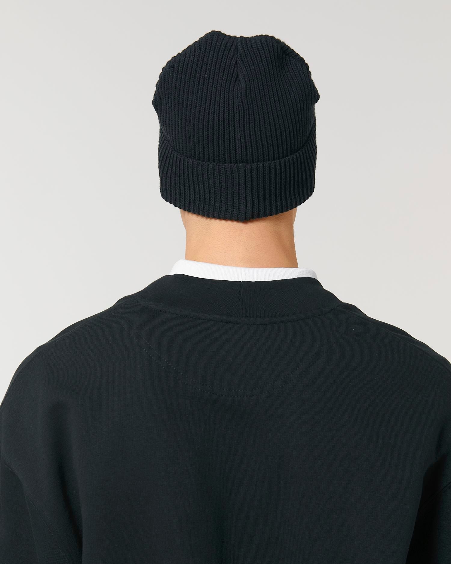  Fisherman Beanie in Farbe Black