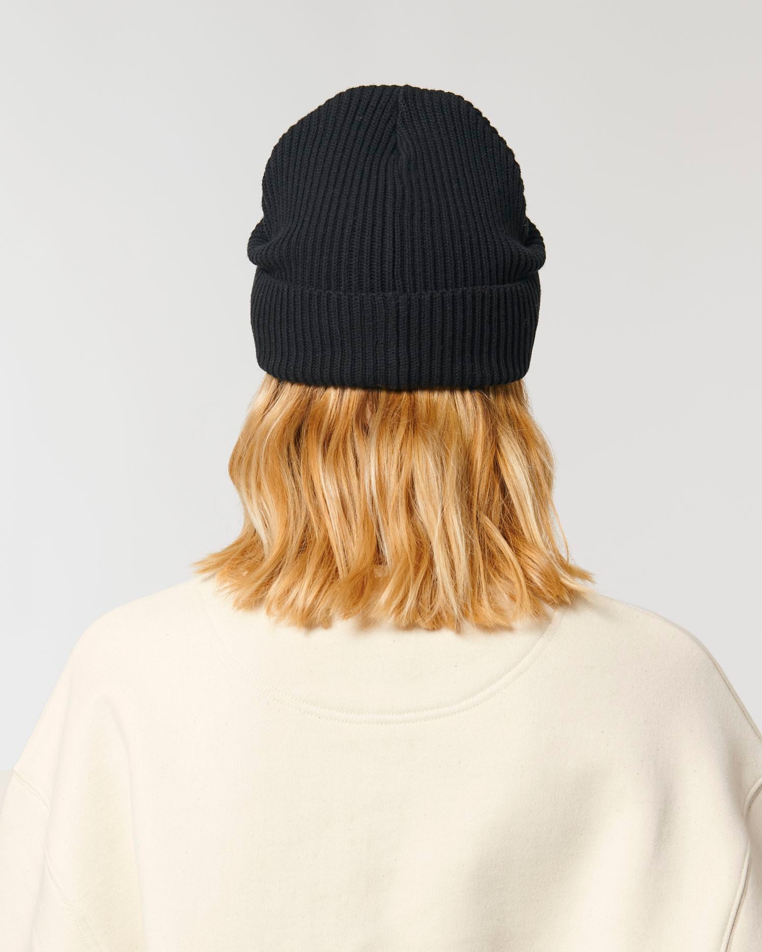  Fisherman Beanie in Farbe Black