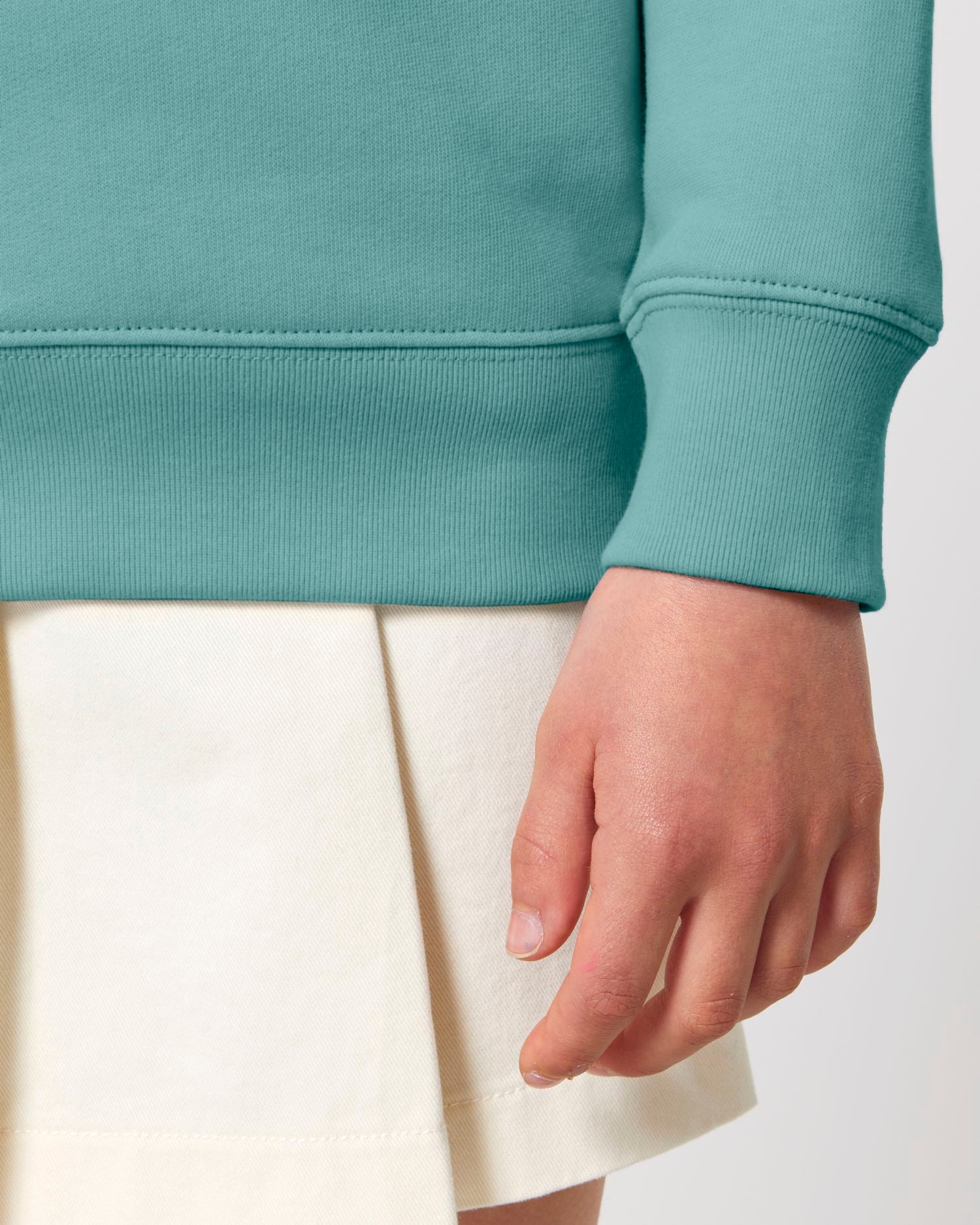 Sweatshirt Mini Changer 2.0 in Farbe Teal Monstera