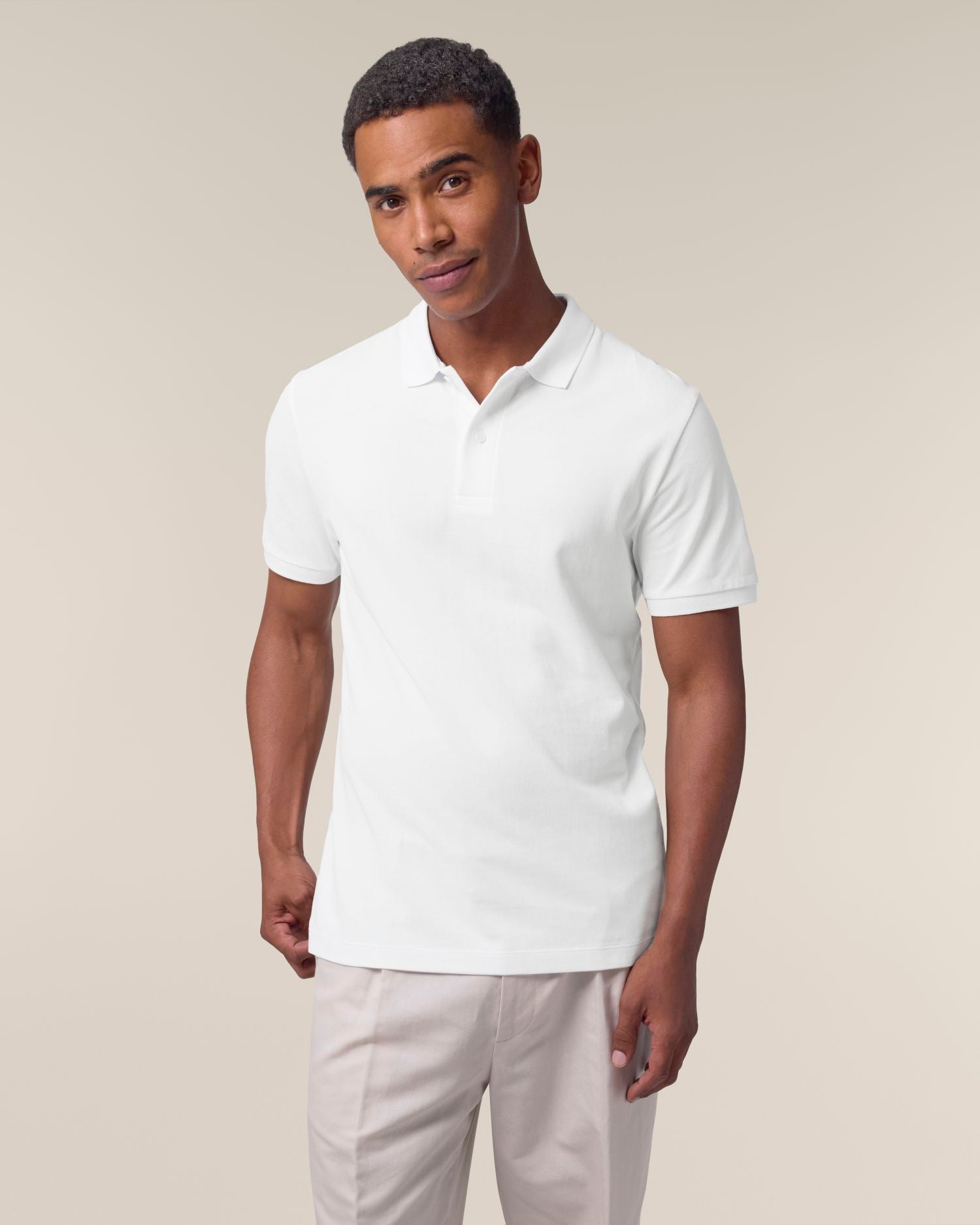 Poloshirt Stanley Coaster in Farbe White