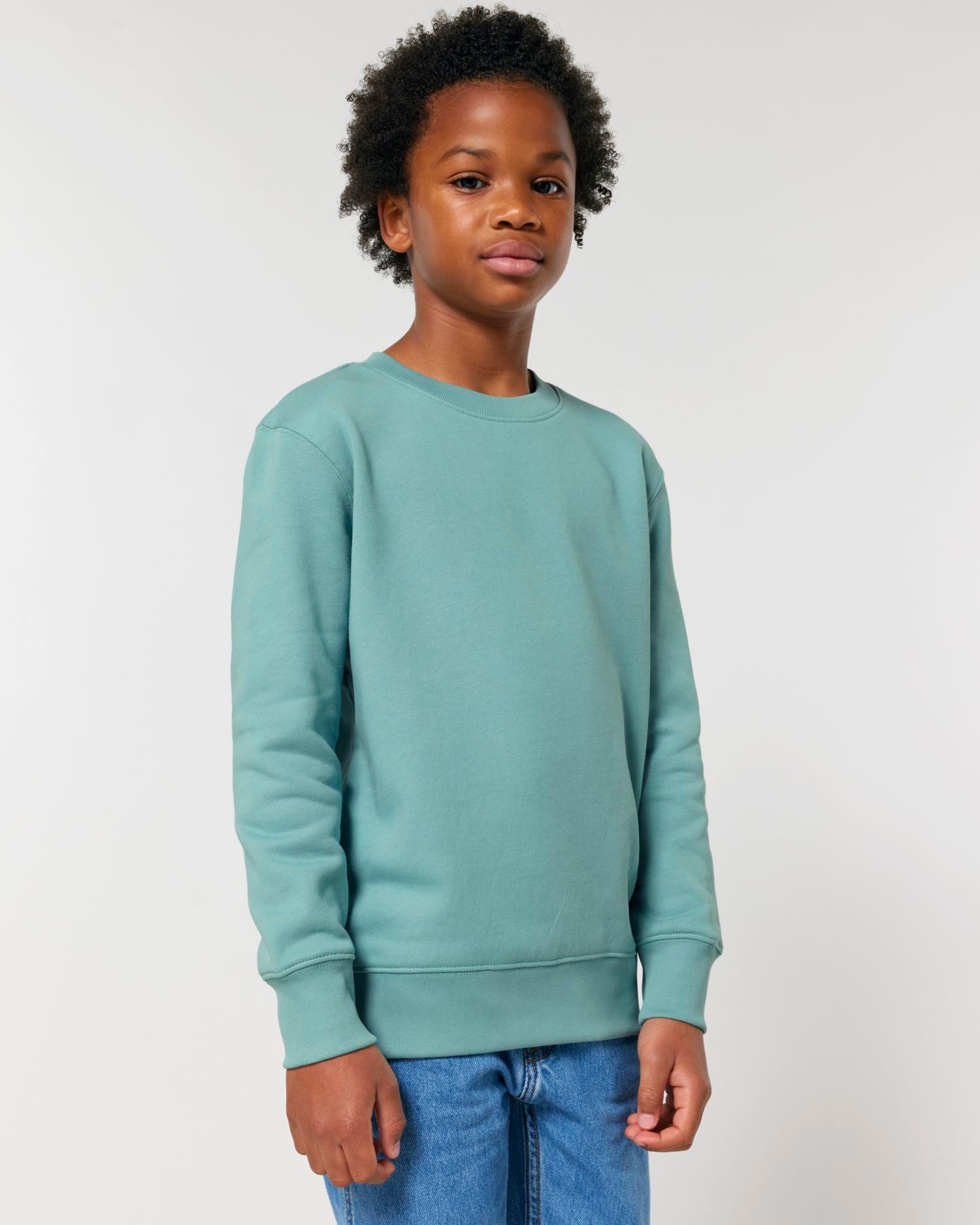 Sweatshirt Mini Changer 2.0 in Farbe Teal Monstera
