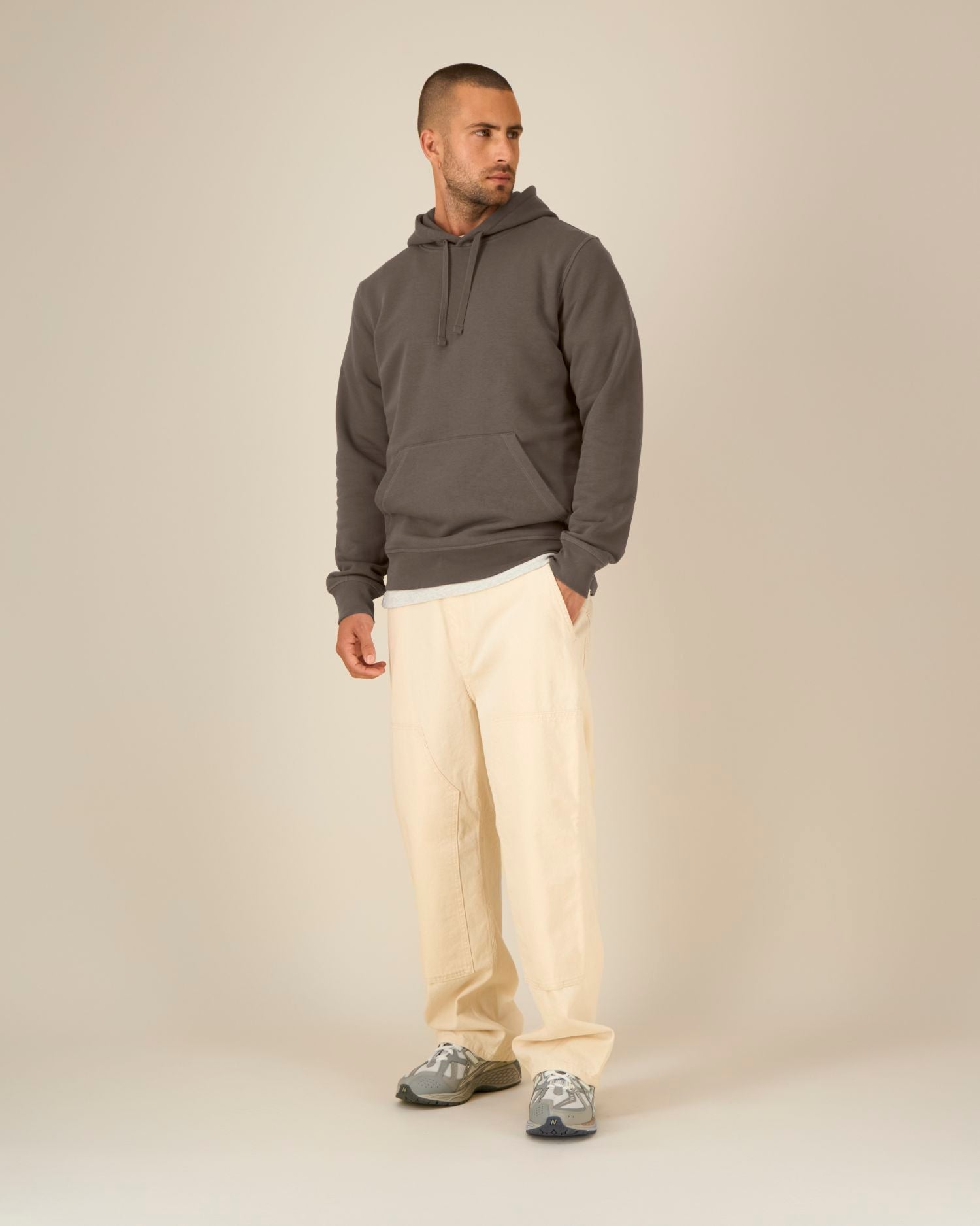 Hoodie Drummer 2.0 in Farbe Mocha