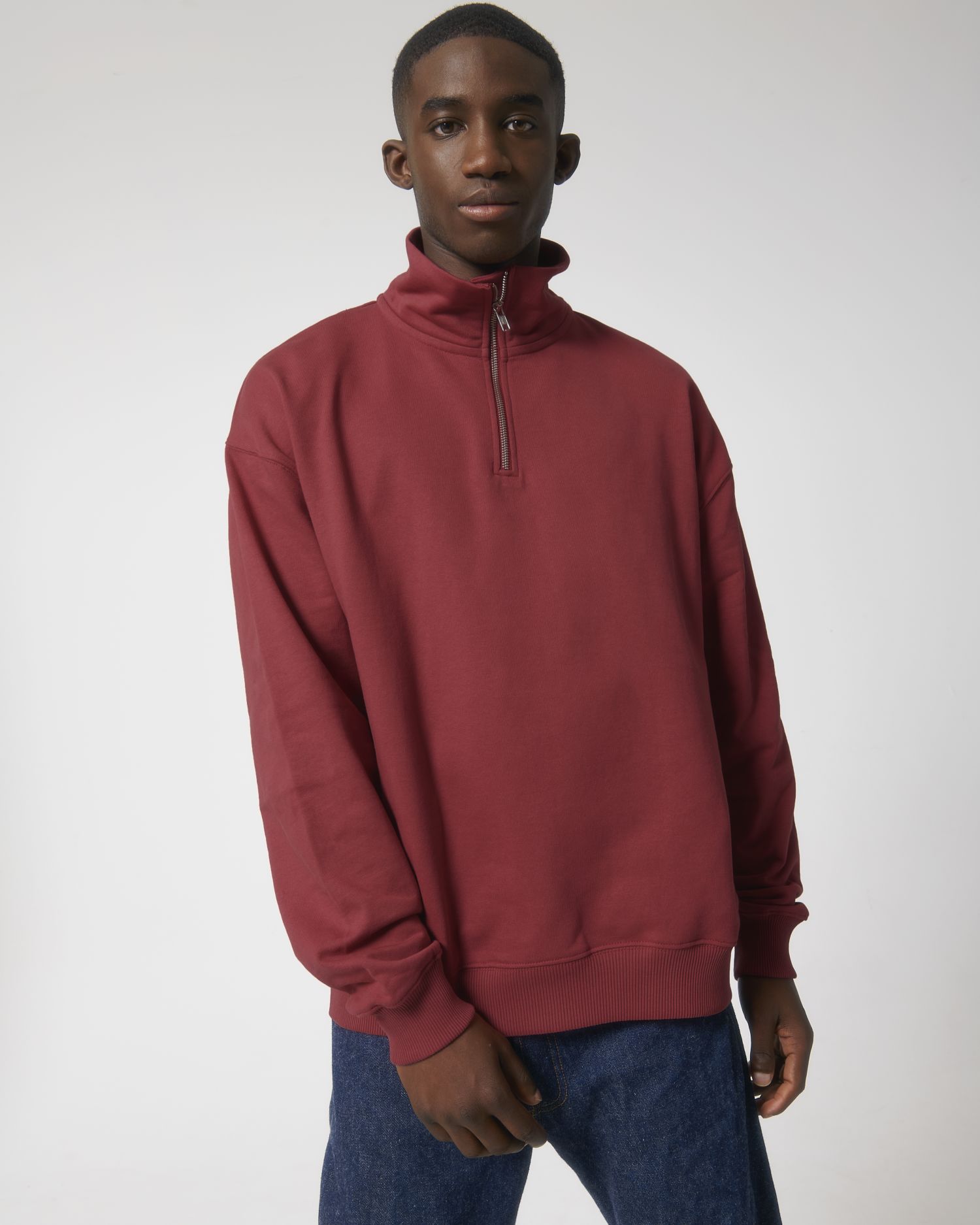 Crew neck sweatshirts Miller Dry in Farbe Red Earth