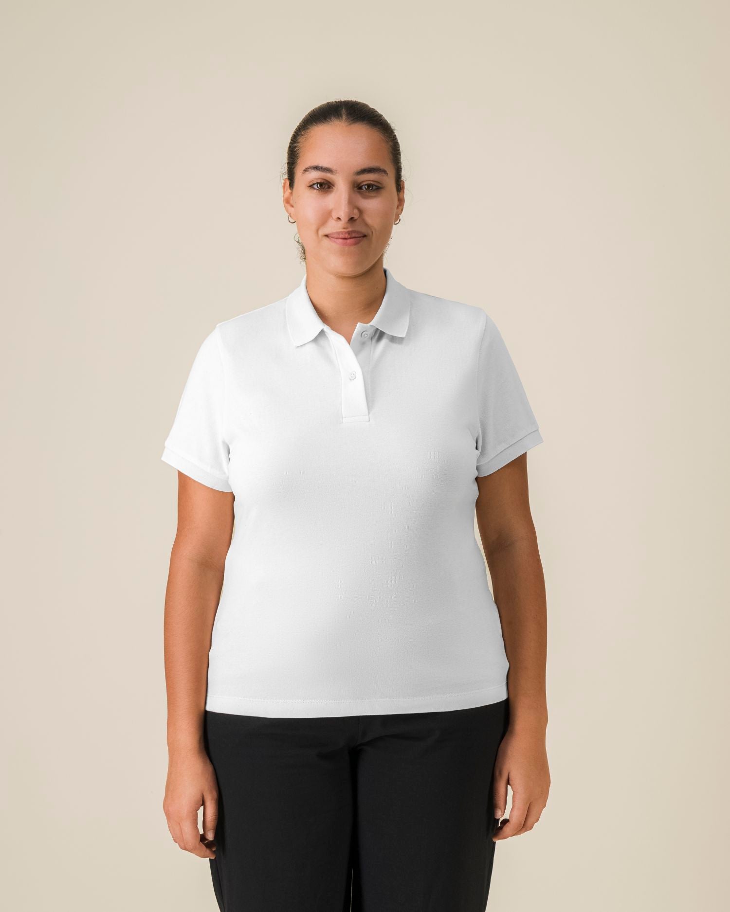 Poloshirt Stella Coaster in Farbe White