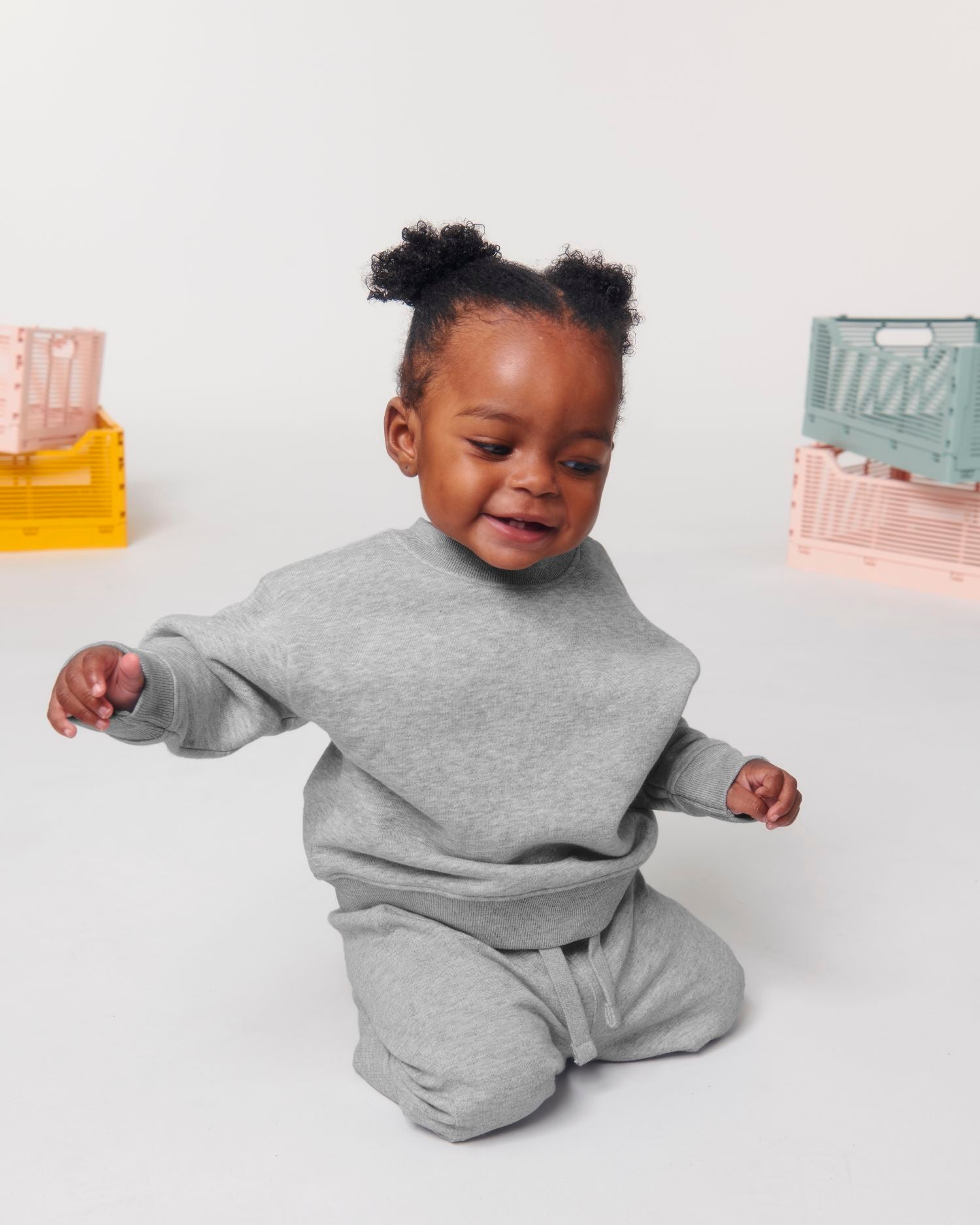 Crew neck sweatshirts Baby Changer in Farbe Heather Grey