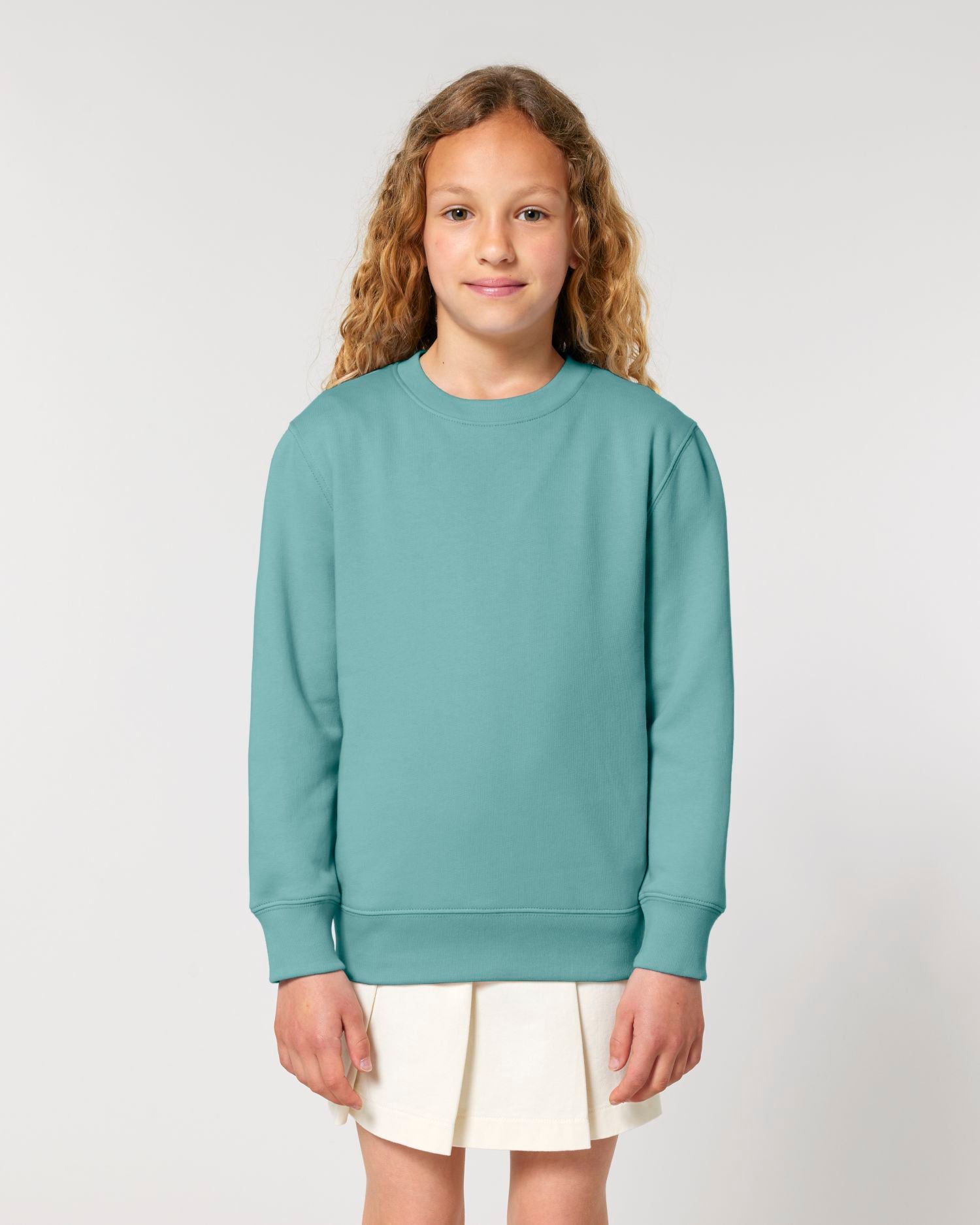 Sweatshirt Mini Changer 2.0 in Farbe Teal Monstera