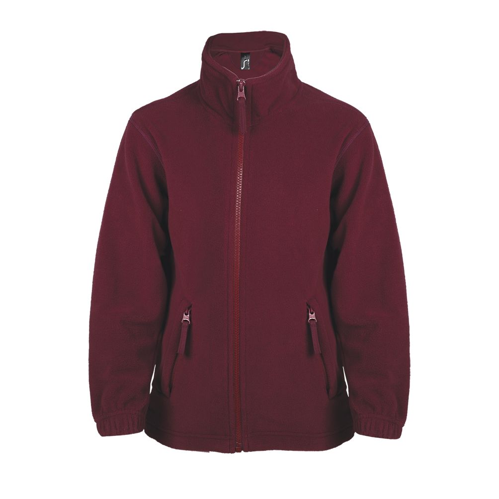 North Kids Kinder Fleece Jacke in Farbe Burgundy