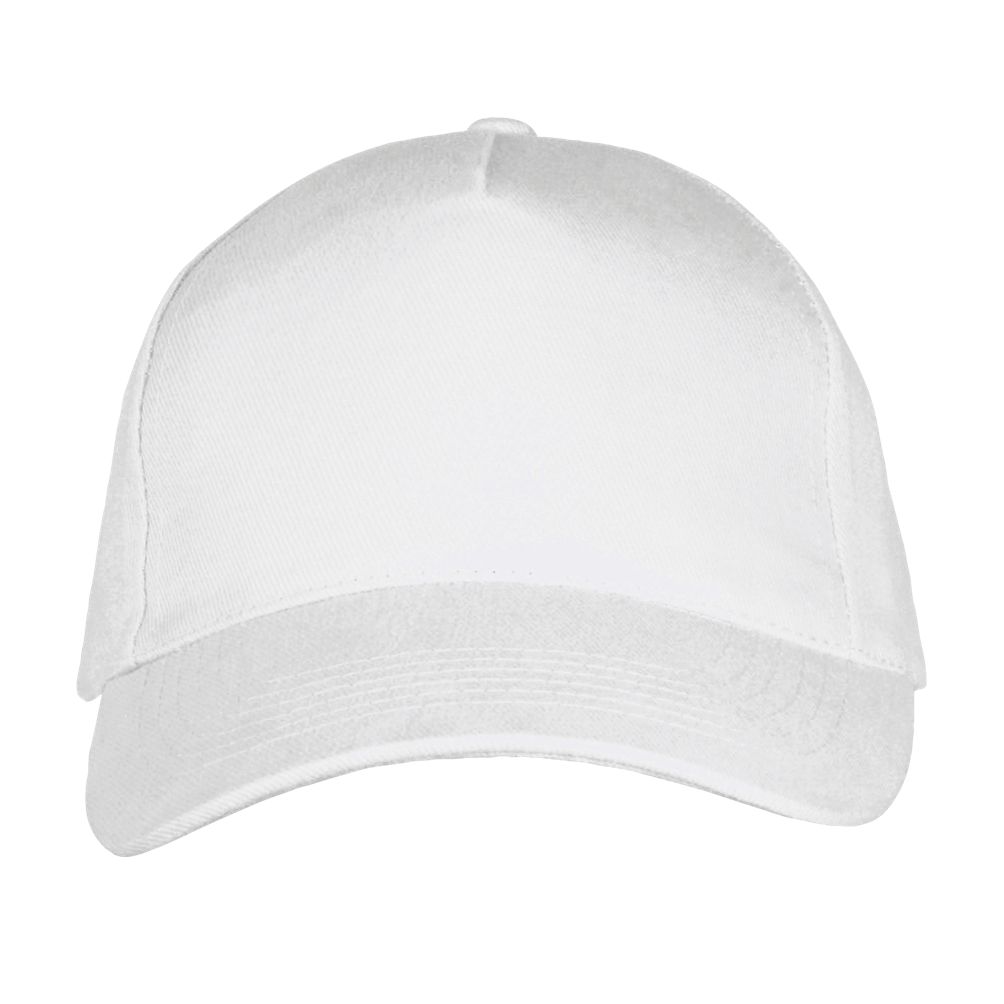 Long Beach 5 Panel Cap in Farbe White