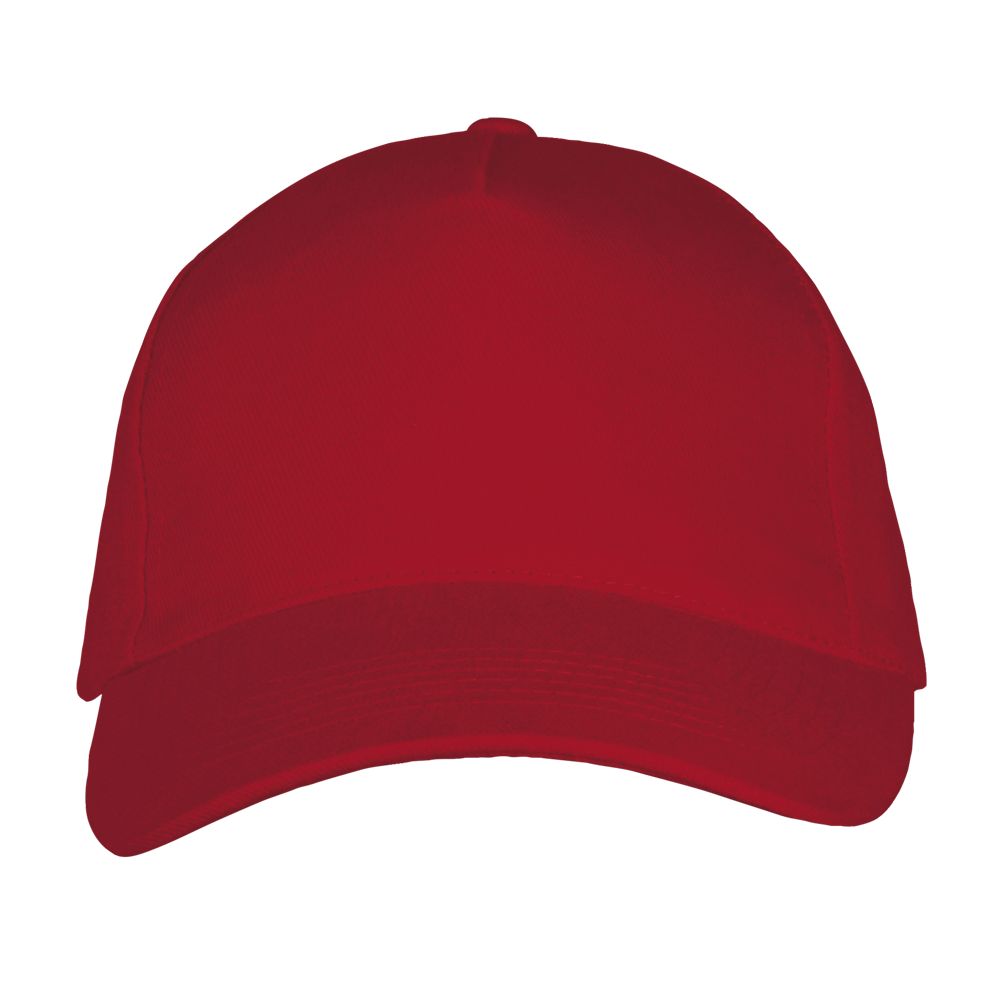 Long Beach 5 Panel Cap in Farbe Red