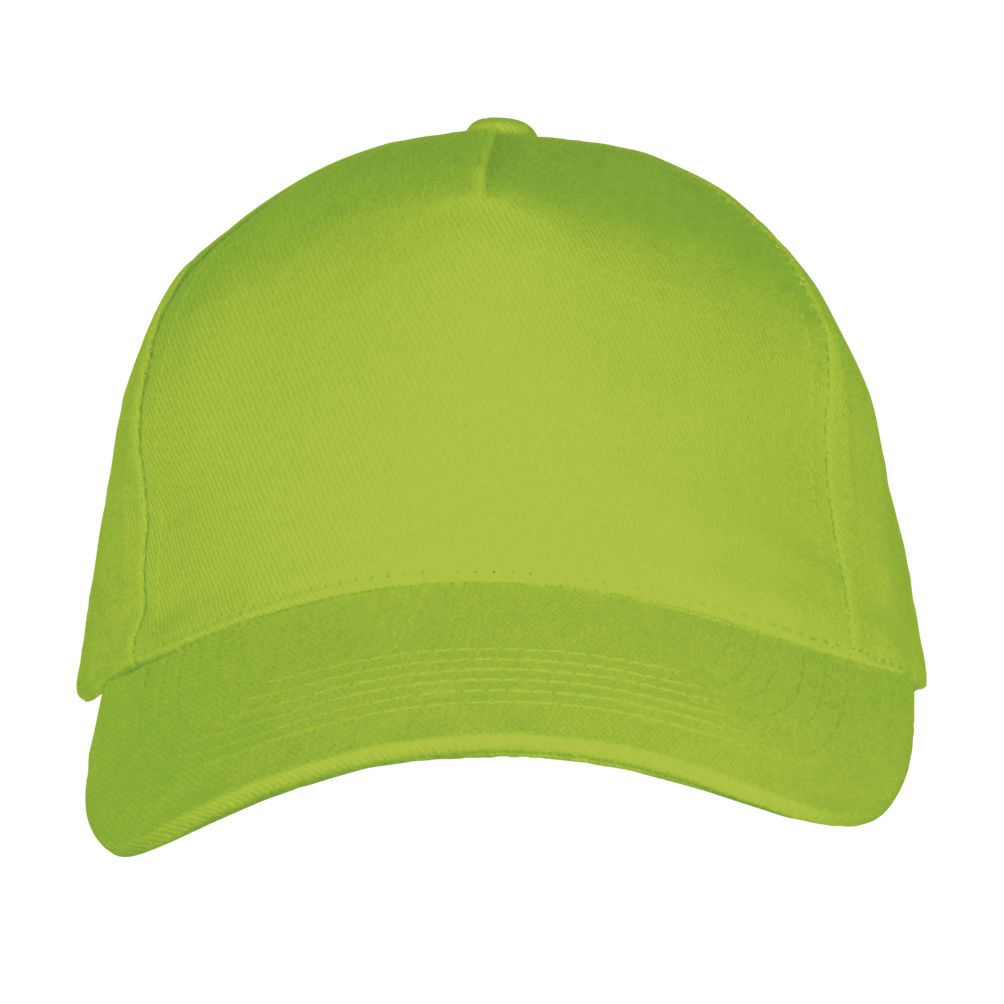 Long Beach 5 Panel Cap in Farbe Lime