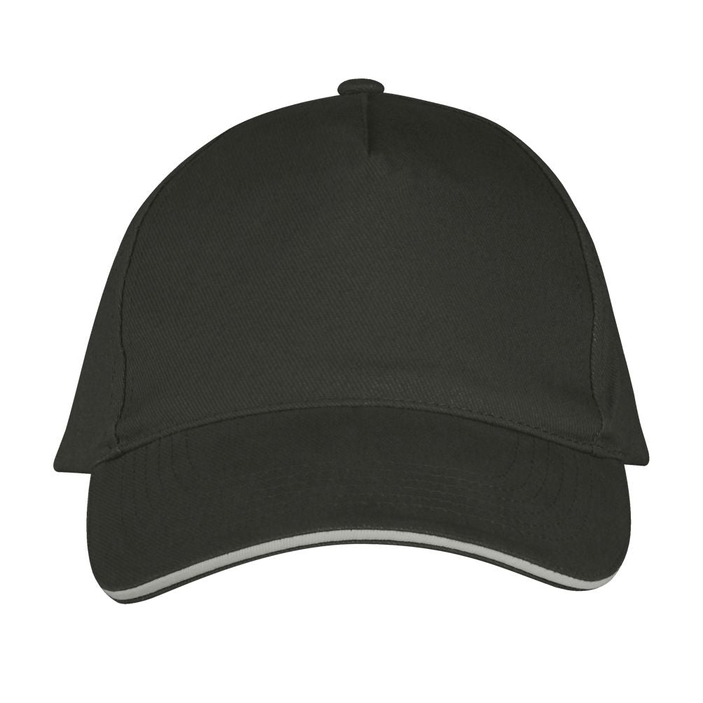 Long Beach 5 Panel Cap in Farbe Dark grey / Light grey