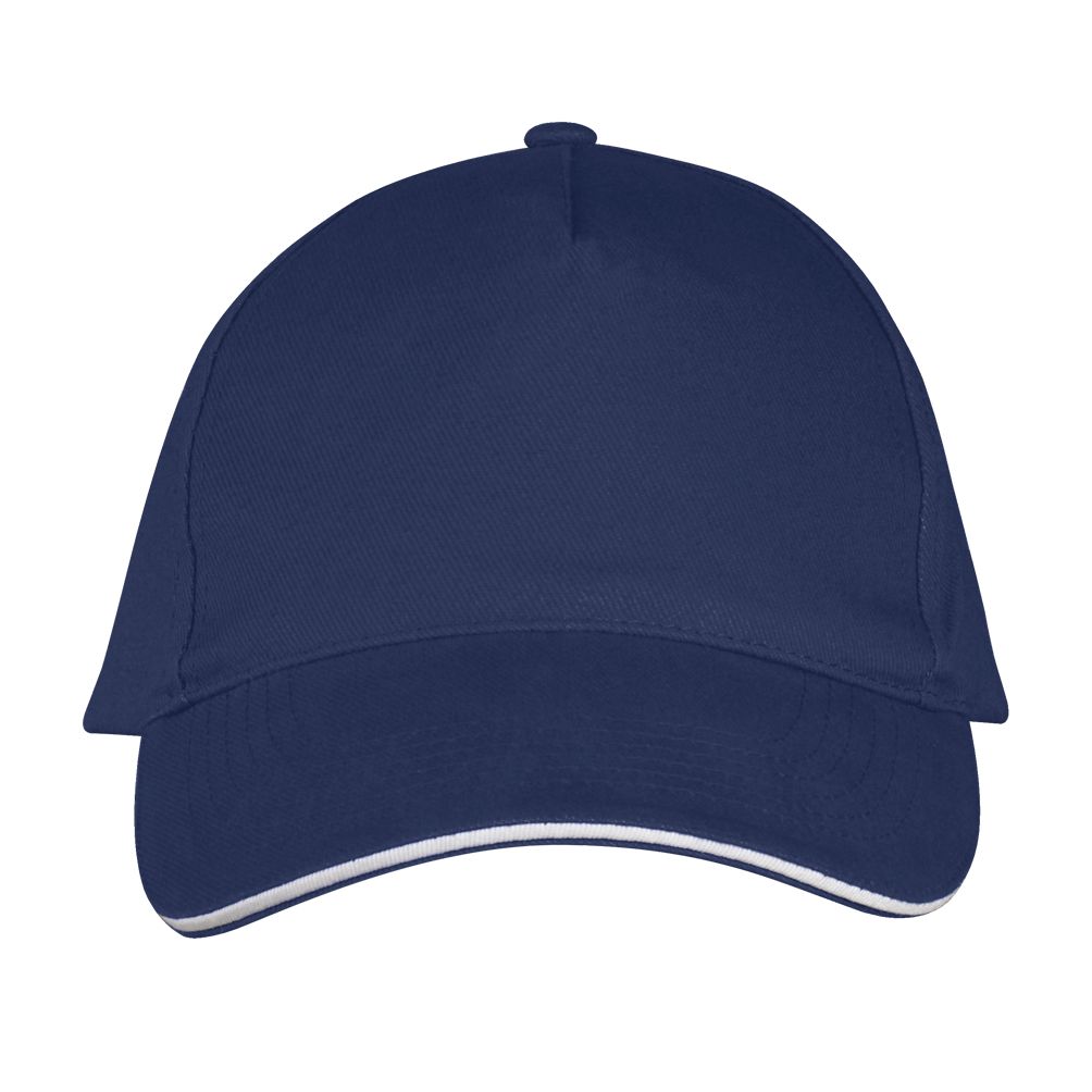 Long Beach 5 Panel Cap in Farbe Blu oltremare / Bianco