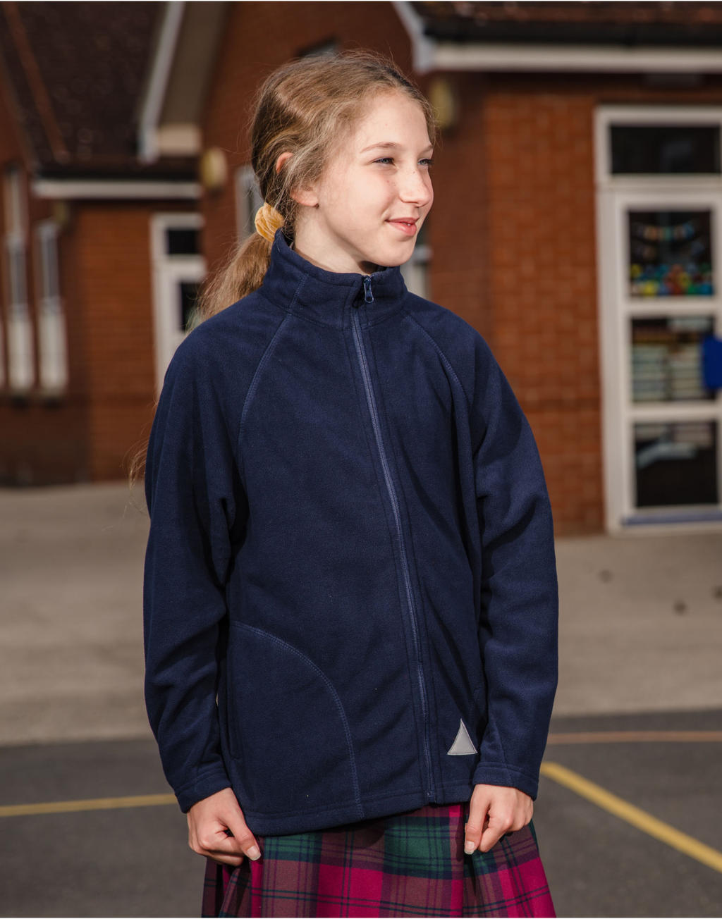  Junior/Youth Microfleece Top in Farbe Black
