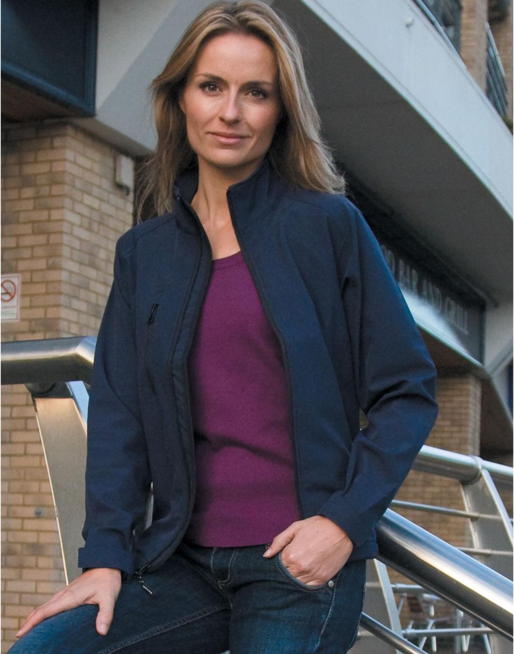  Ladies Base Layer Softshell in Farbe Black