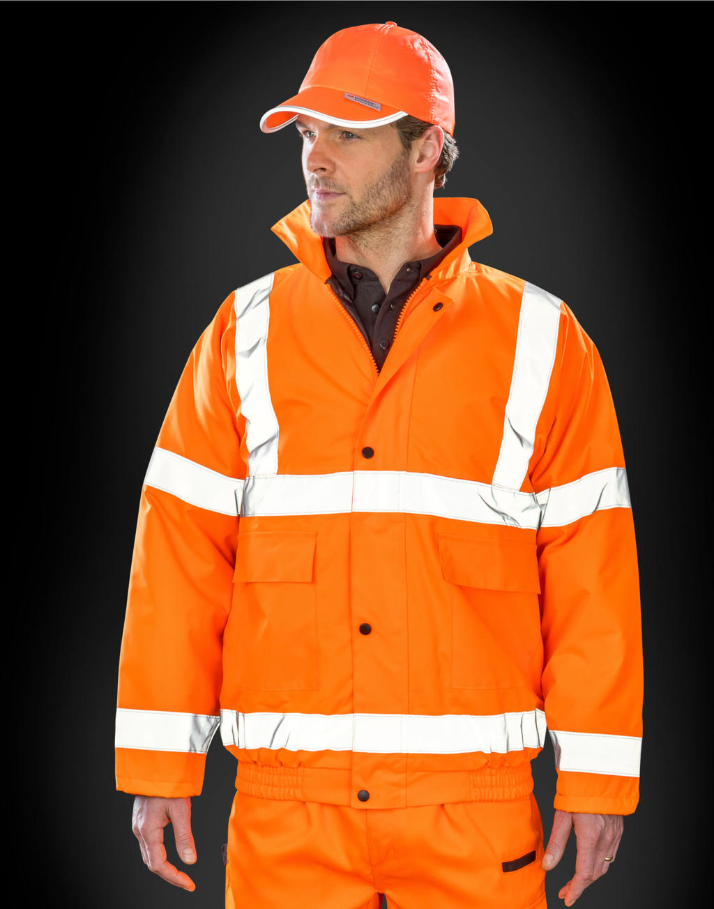  Core Hi-Vis Winter Blouson in Farbe Fluorescent Orange