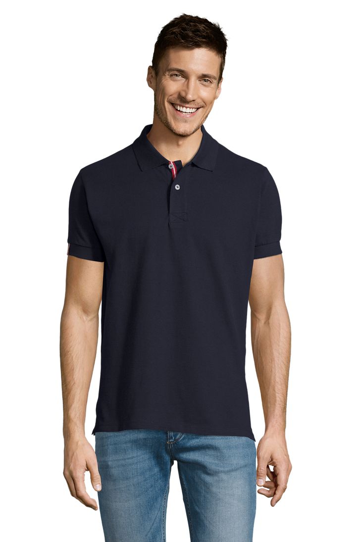 Patriot Herren Poloshirt Kurzarm in Farbe French navy