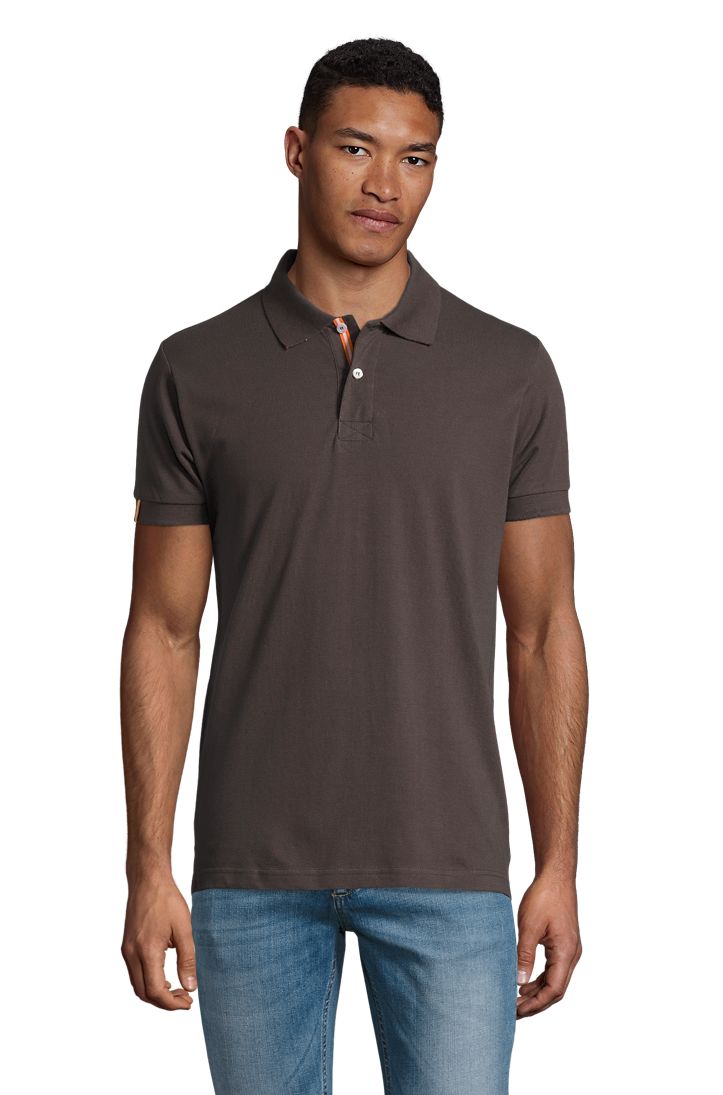 Patriot Herren Poloshirt Kurzarm in Farbe Dark grey