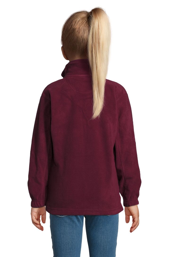North Kids Kinder Fleece Jacke in Farbe Burgundy